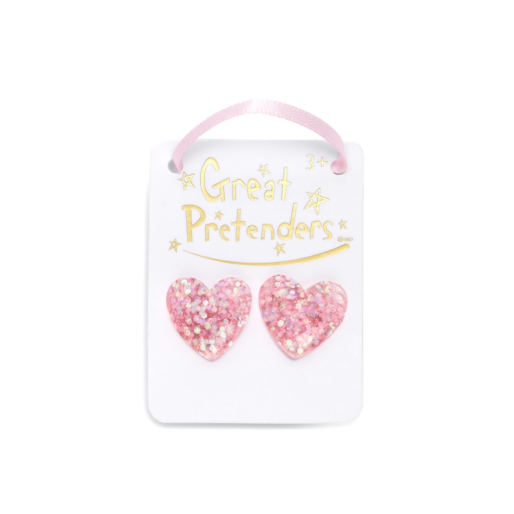 Boucles d'oreilles boutique glitter heart