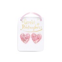 Boucles d'oreilles boutique glitter heart