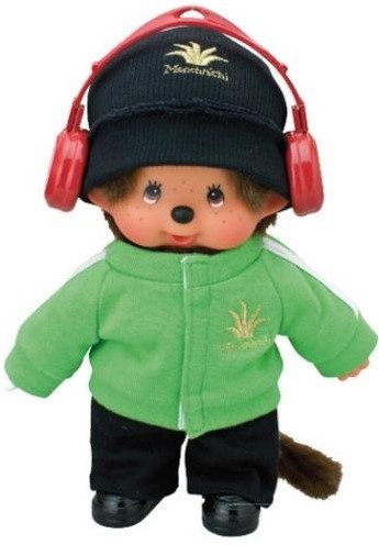 MONCHHICHI Boutique B DJ Style, vert avec pantalon.