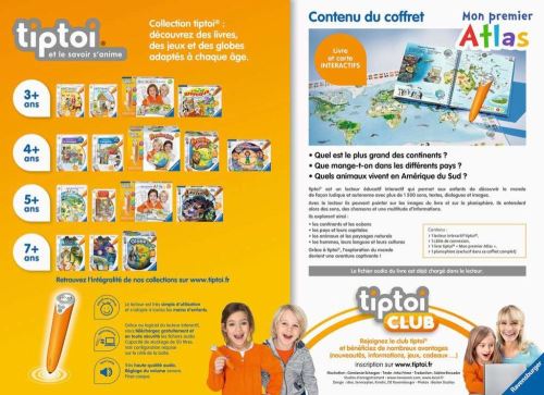 Tiptoi, coffret complet: lecteur + livre atlas