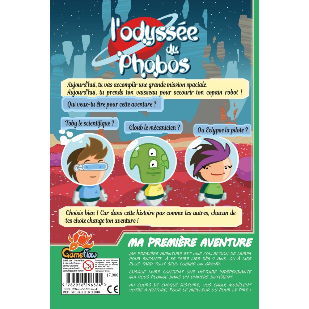 L'odyssé du phobos (livre dont on est le héros) 4+