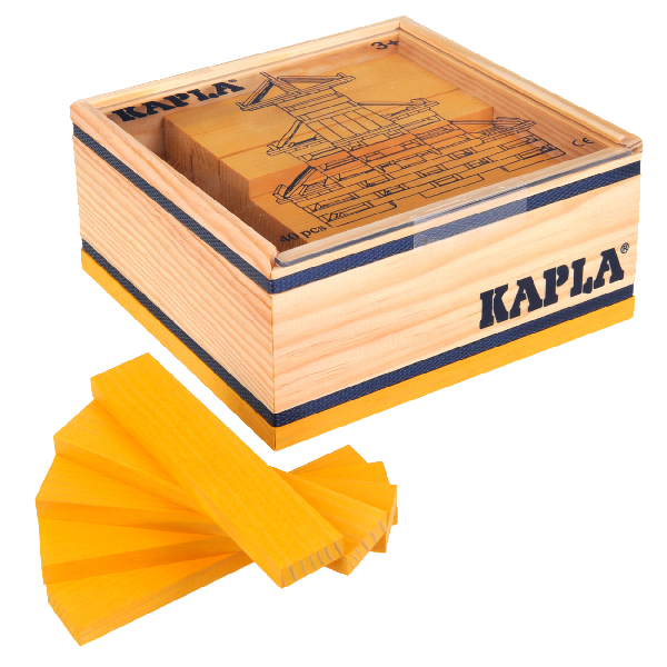 Petit coffret de 40 Kapla's Jaunes