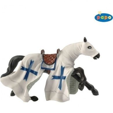 Cheval du croisé bleu (Papo)