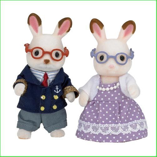 [SYL_5190] Les grands-parents lapin chocolat  (Sylvanian Families)