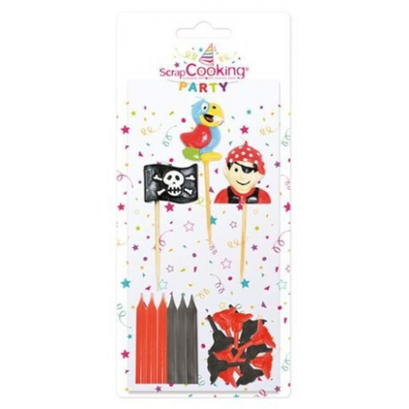 12 bougies + 3 bougies "pirate" SCRAPCOOKING