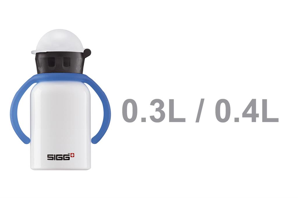 Sigg kids 0.3l & 0.4l: POIGNEE, bleu