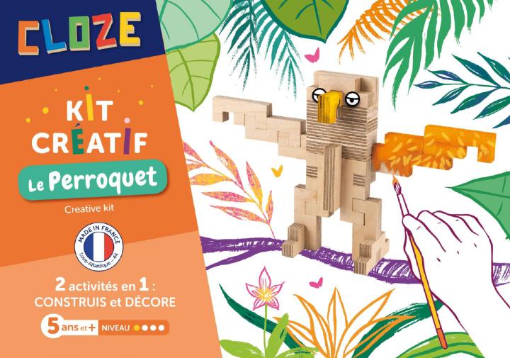 Cloze, jeu de construction créatif Perroquet