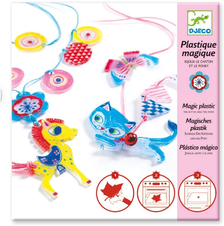 Chaton et poney (Bijoux - Plastique Magique Djeco)