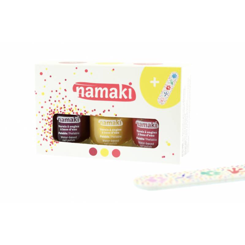 Coffret de Vernis Framboise, Or & Fuschia Namaki 