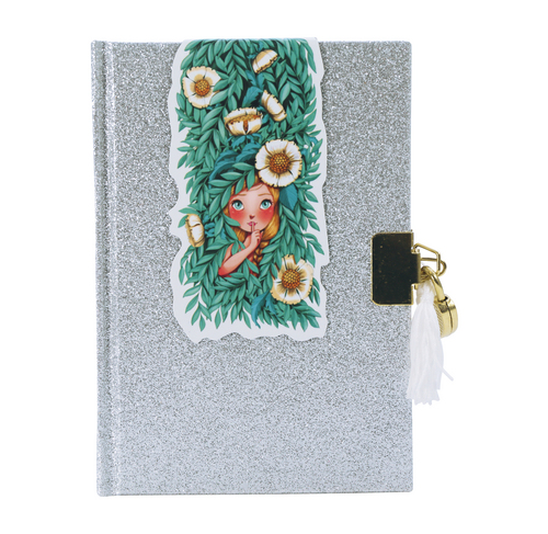 Journal Intime Pailleté Argent (Avenue Mandarine)