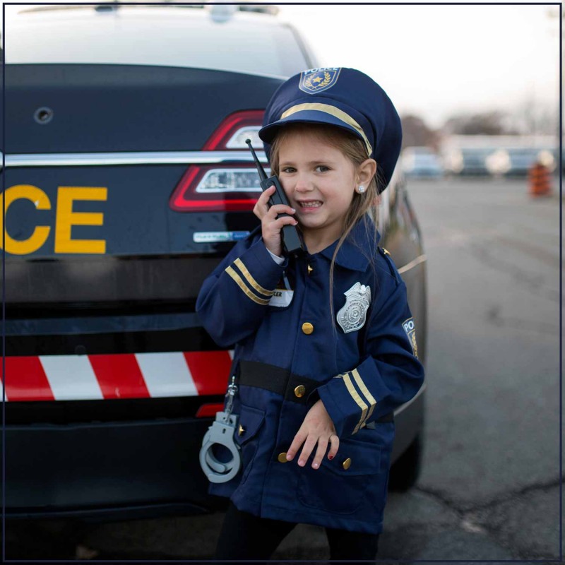 Déguisement de policier avec accessoires 5-6 ans