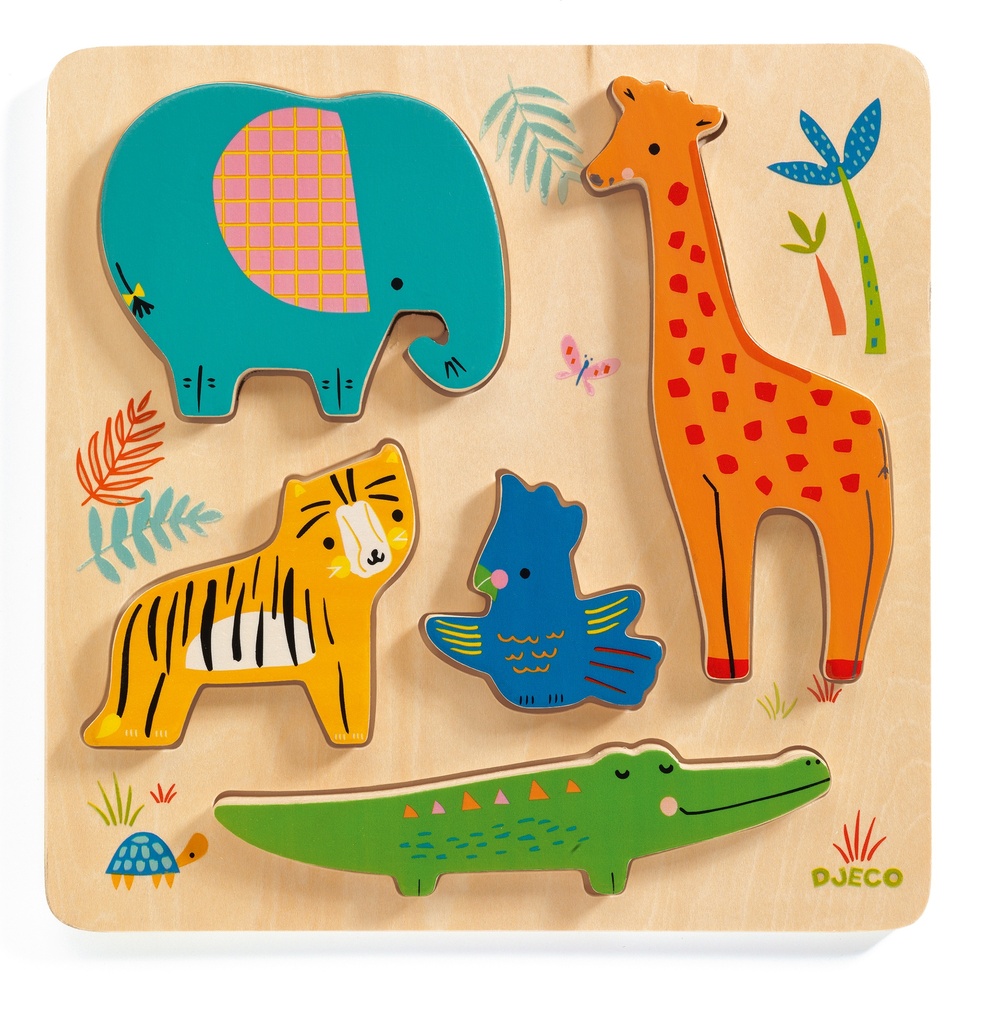 Woodyjungle (Puzzles Relief Djeco)