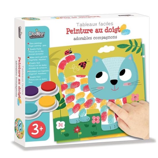 Peinture au doigt, adorables compagnons