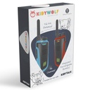 paire de talkie-walkie rechargeables bleu-rouge