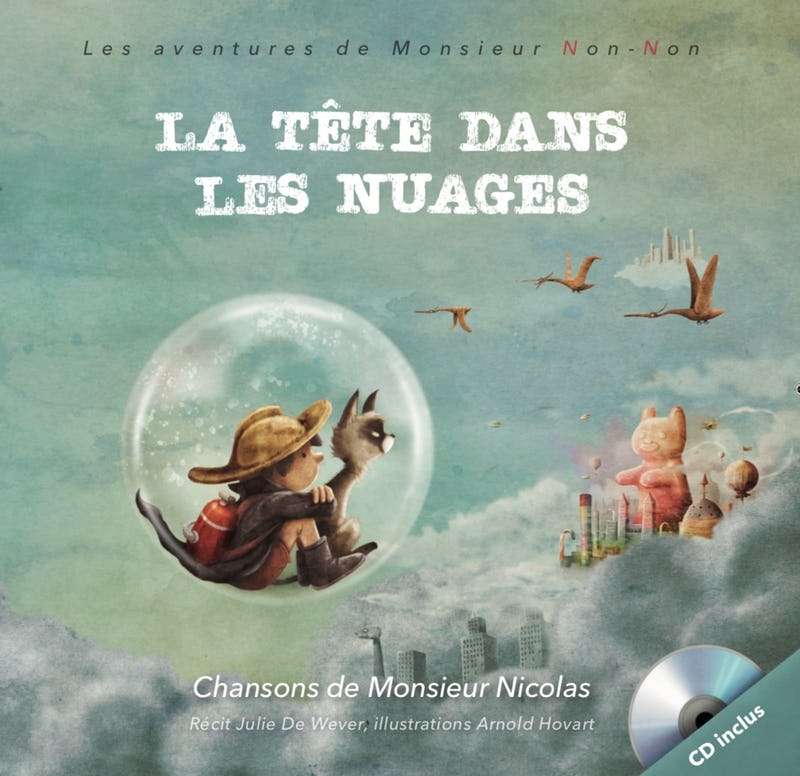 Livre-cd, la tête dans les nuages