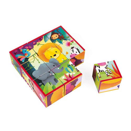 Kubkid, 9 cubes animaux de la jungle