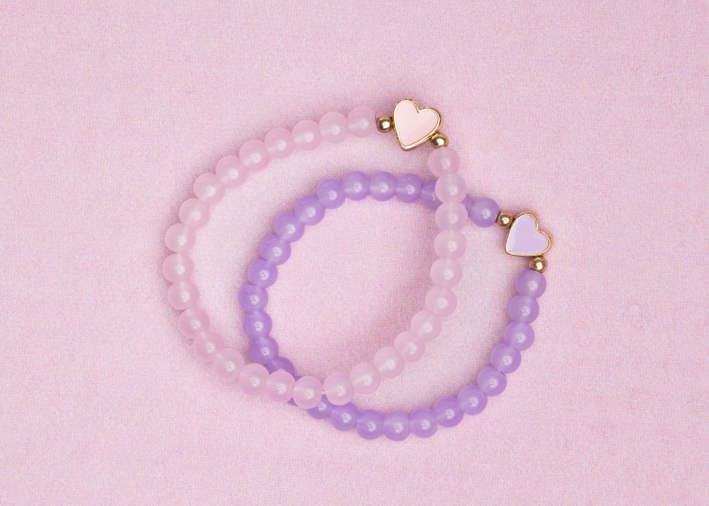 bracelets coeur, 2 pièces