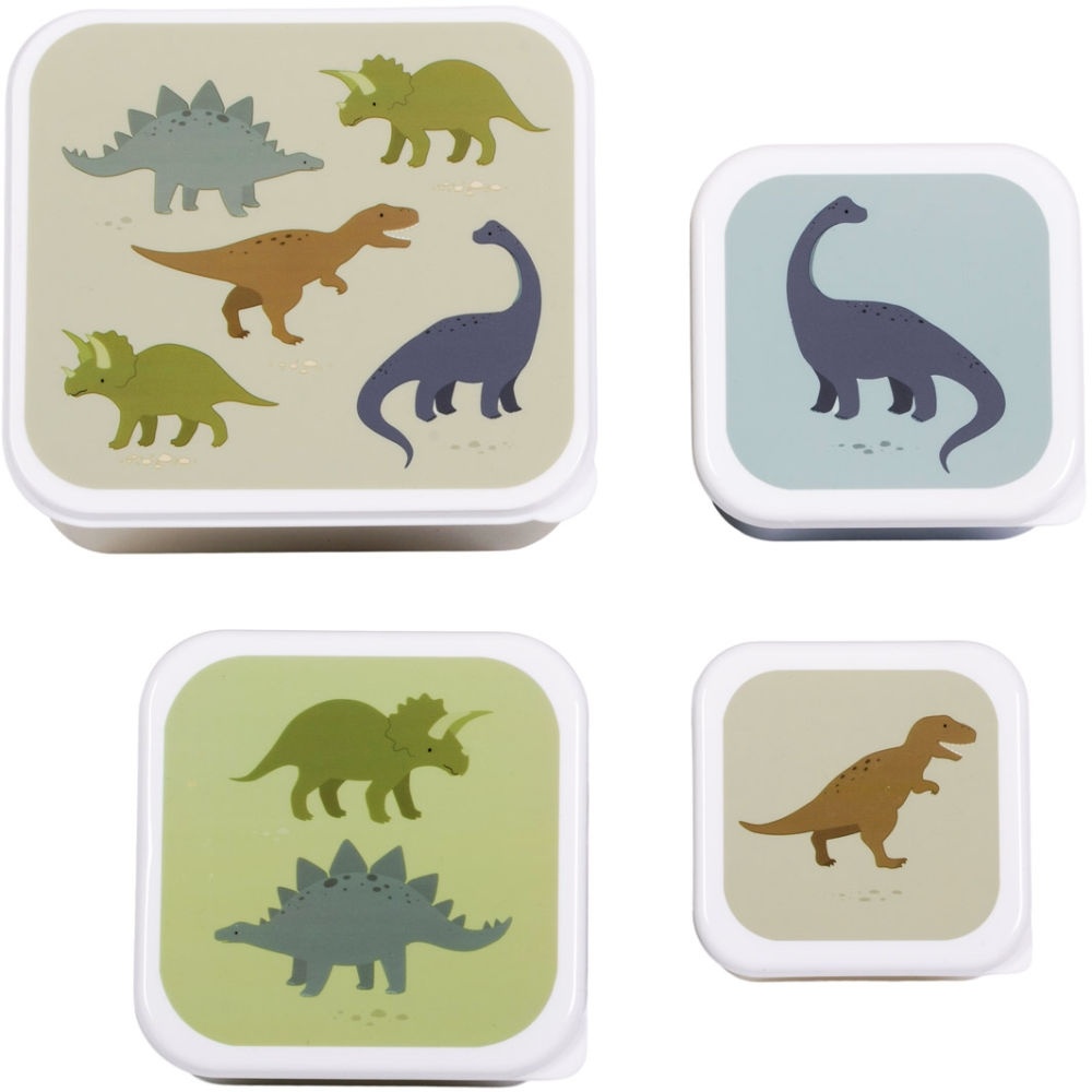 Set de  4 boites à collations dinosaures