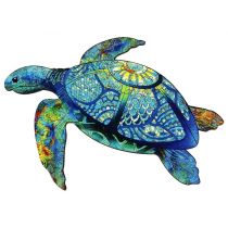 E2D Rainbow wooden puzzle tortue de mer