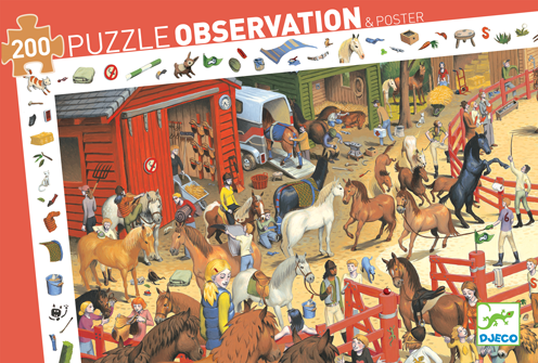 [DJE_DJ07454] Equitation - 200 pcs  (Puzzles Observation Djeco)