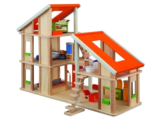 [PLT_7141] Maison de Poupées Chalet avec Meubles Plan Toys