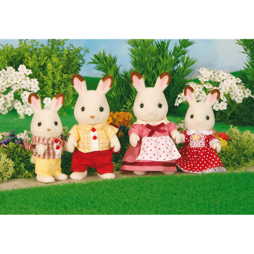 [EPO_5655] [SYL_3125] Famille Lapin Chocolat  SYLVANIAN FAMILIES