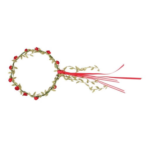 [VAH_685] Couronne de Fleurs rouge