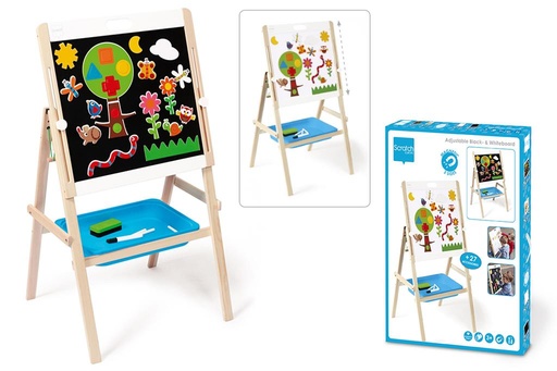 [DAM_6181083] Scratch Play & learn Tableau noir & blanc avec rouleau de papier