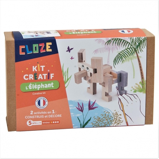 [CLZ_JBKELMBL] jeu de construction créatif éléphant