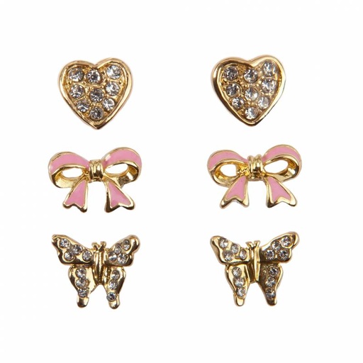 [GRP_90604] Boucles d'oreilles Boutique Dazzle Studded, 3 Sets