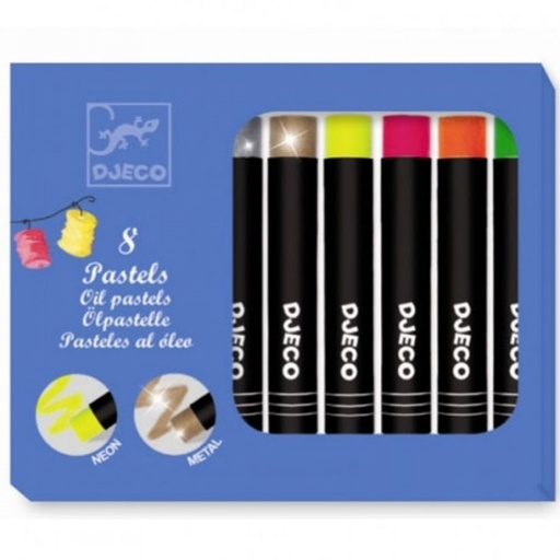 [DJE_DJ09749] 8 pastels à l'huile - pop (Les Couleurs Djeco)