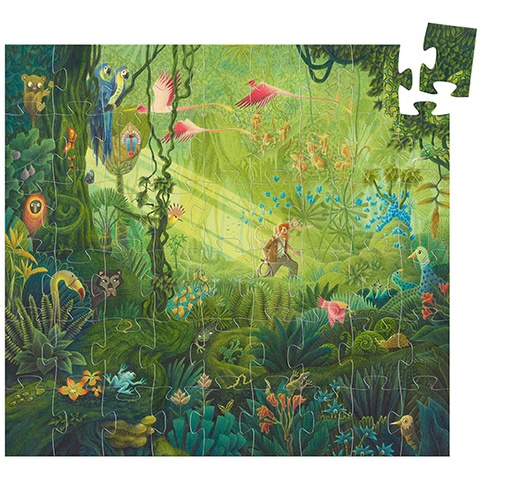 [DJE_DJ07244] Dans la jungle - 54 pcs (Puzzles silhouettes Djeco)