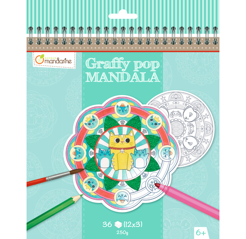 [CHO_GY030O] Graffy Pop Mandala, Animaux (Avenue Mandarine)