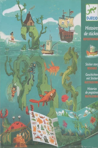 [DJE_DJ08953] Les aventures en mer (Stickers Djeco)