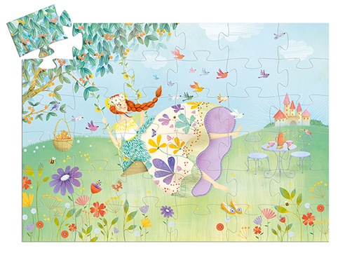 [DJE_DJ07238] Puzzles silhouettes La princesse du printemps - 36 pcs