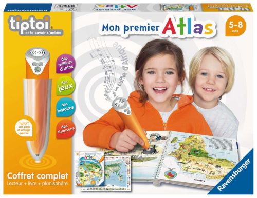 [RAV_5326] Tiptoi, coffret complet: lecteur + livre atlas