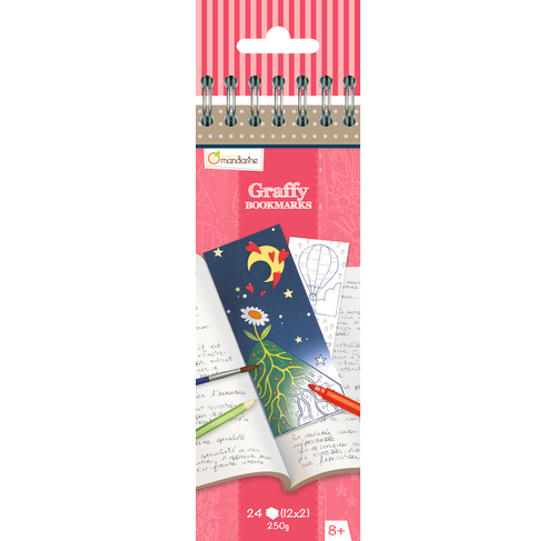 [CHO_GY036O] Graffy Bookmark, Poésie (Avenue Mandarine)