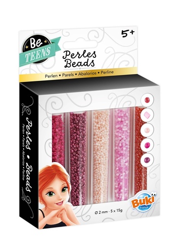 [JPM_PE007] tubes de perles rose