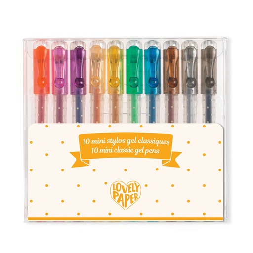 [DJE_DD03785] 10 mini stylos gel classique