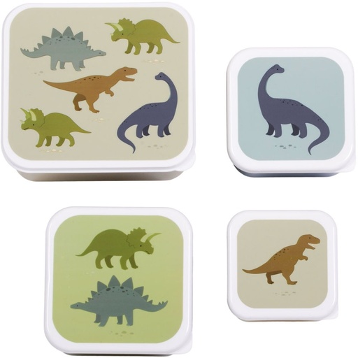 [LLC_SBSEDI38] Set de  4 boites à collations dinosaures